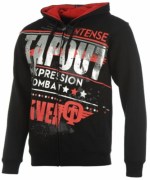 COD.FP-10_Felpa TAPOUT nera-rossa con zip